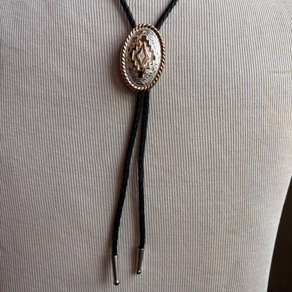 Hollywood Style Bolo on Black Tie