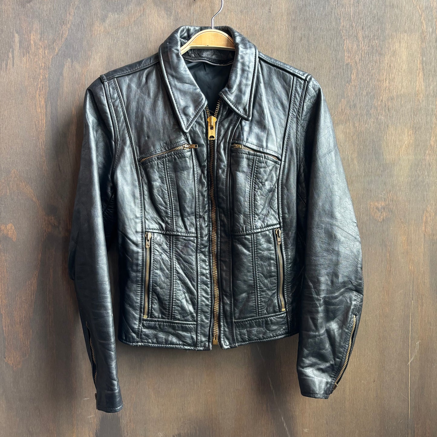 Black Leather Motorcycle Jacket