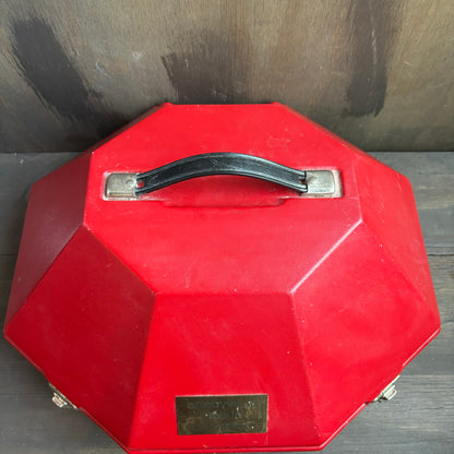 Red Adjustable Travel Hat Box