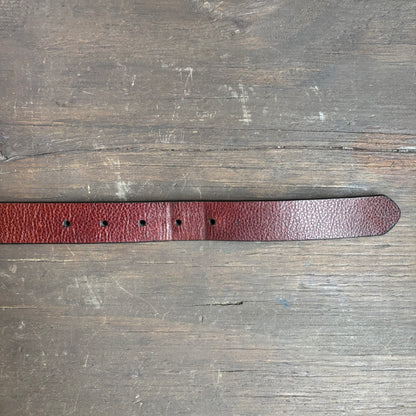 Burgundy Leather Belt