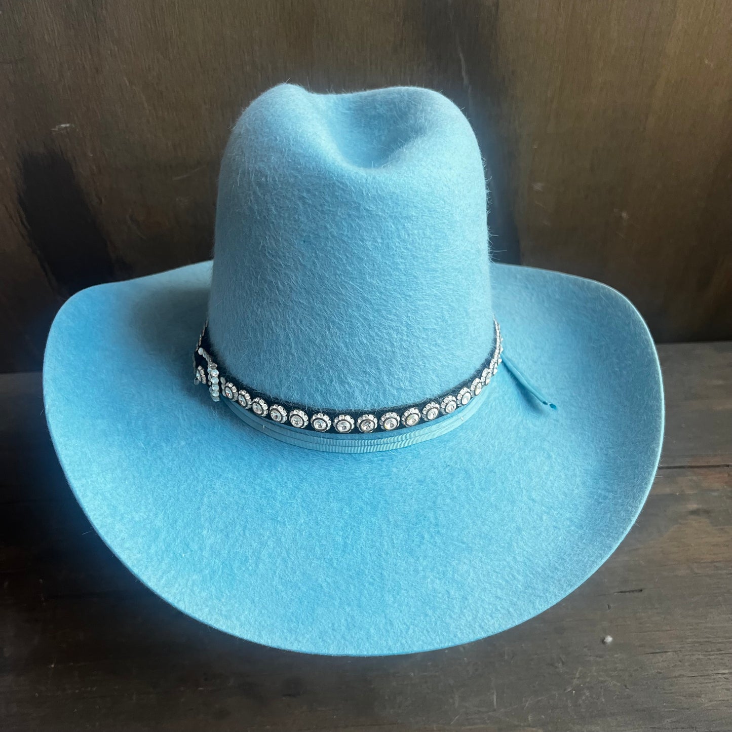 American Hat Co. Blue Hat with Studded Band