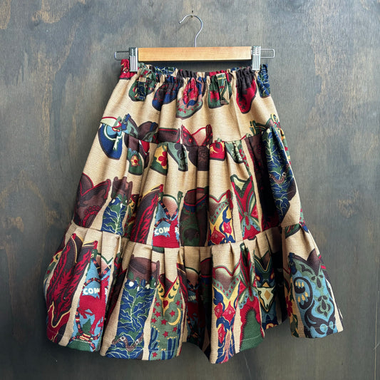 Custom Made Cowboy Boot Skirt