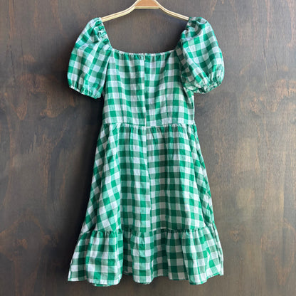 Green Gingham Dress
