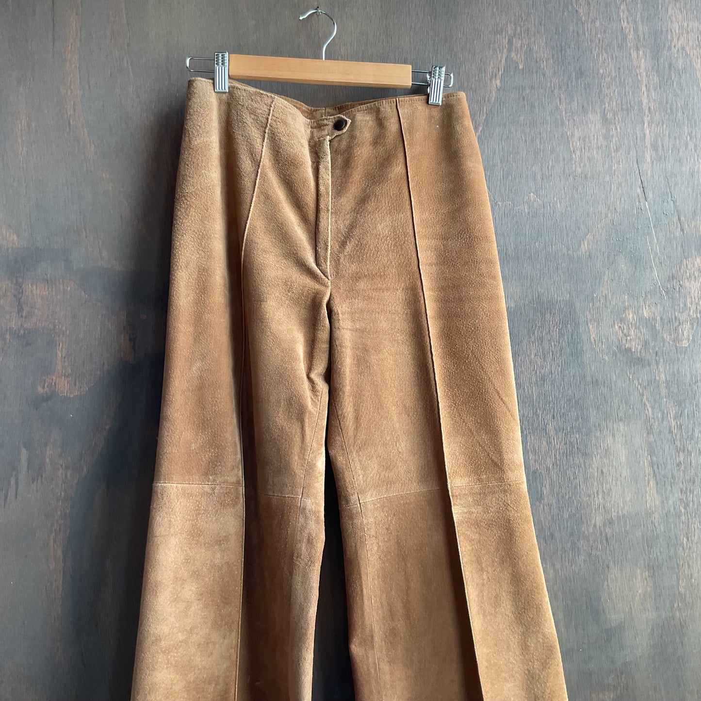 Vintage Leather Flair Pants