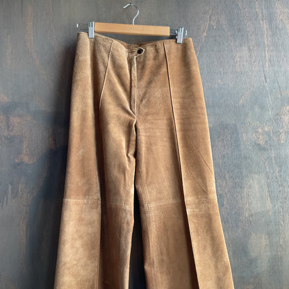 Vintage Leather Flair Pants