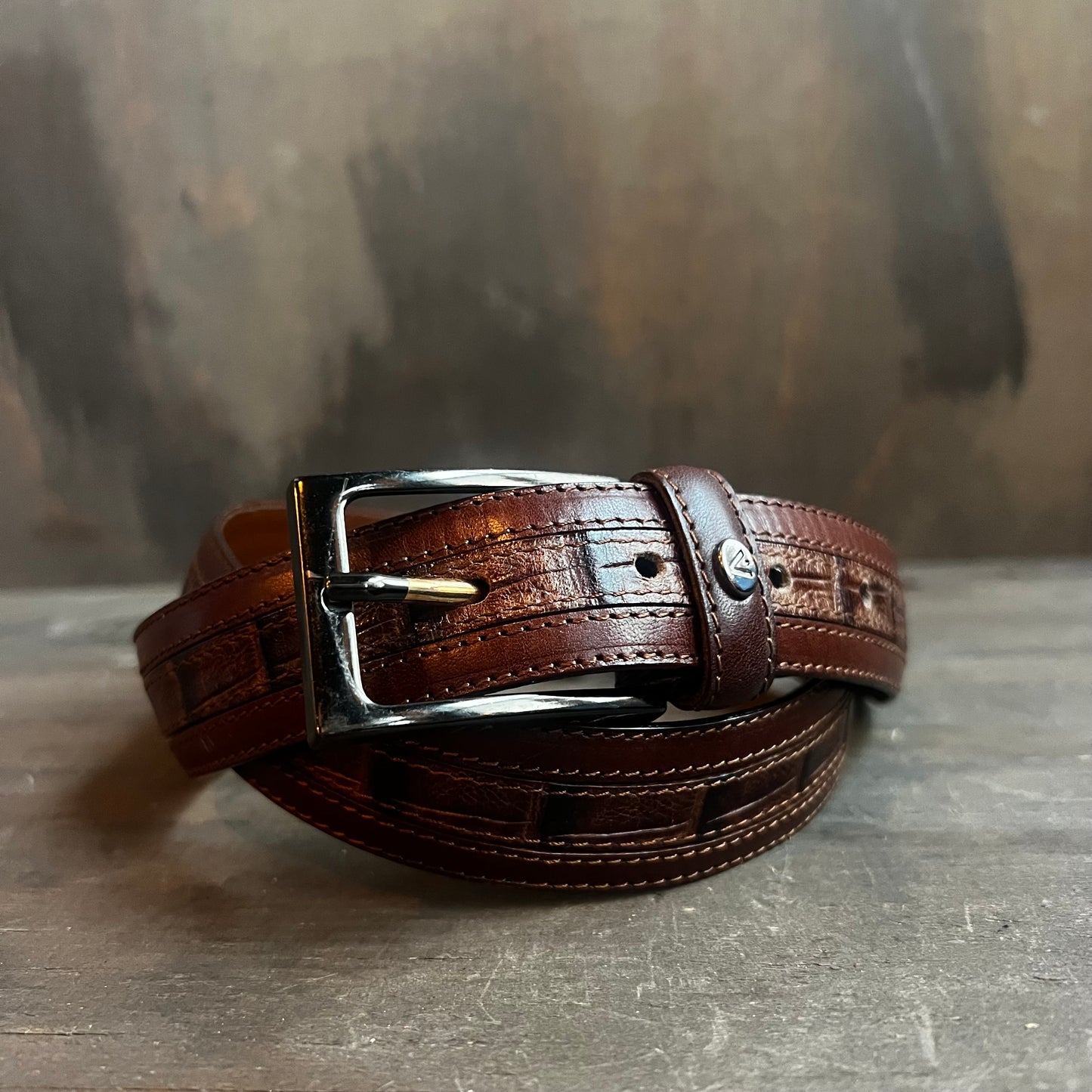 Valentino Club Dark Leather Belt