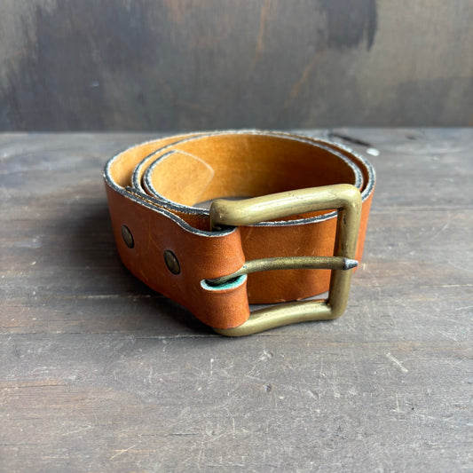Ralph Lauren Wide Tan Leather Belt
