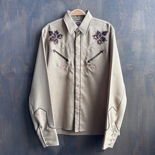 Vintage Miller Brown Pearl Snap