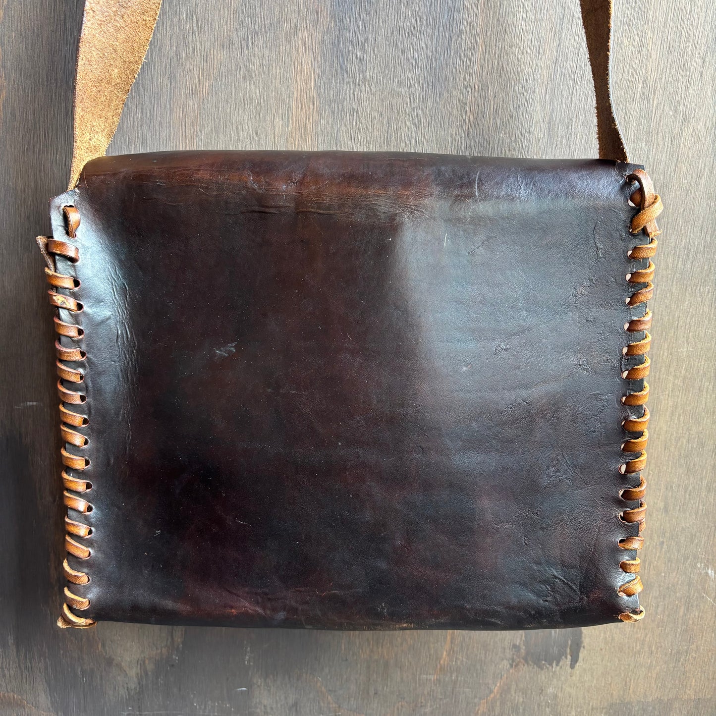 Handmade Leather Messenger Bag
