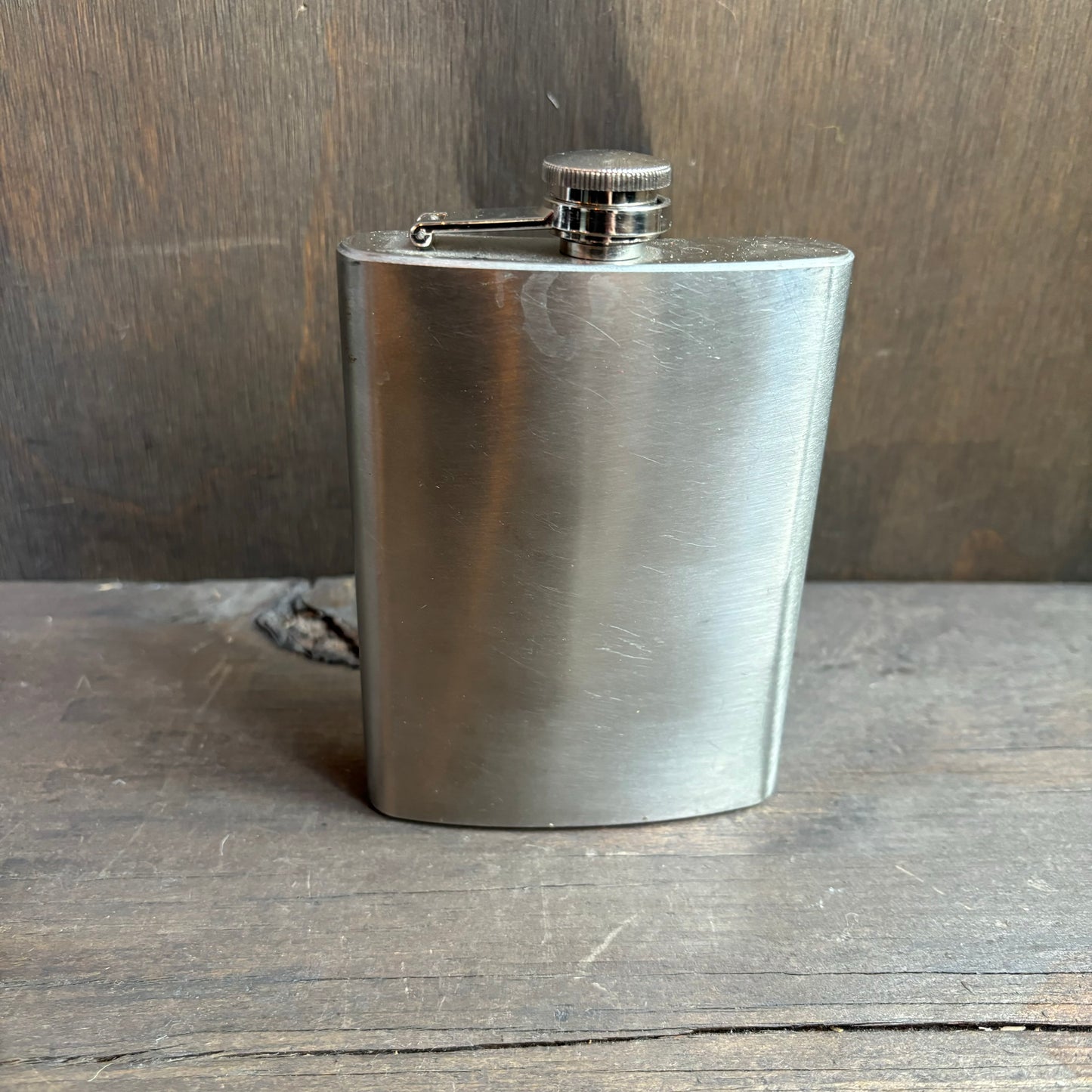 Brushed Stainless Steel Flask