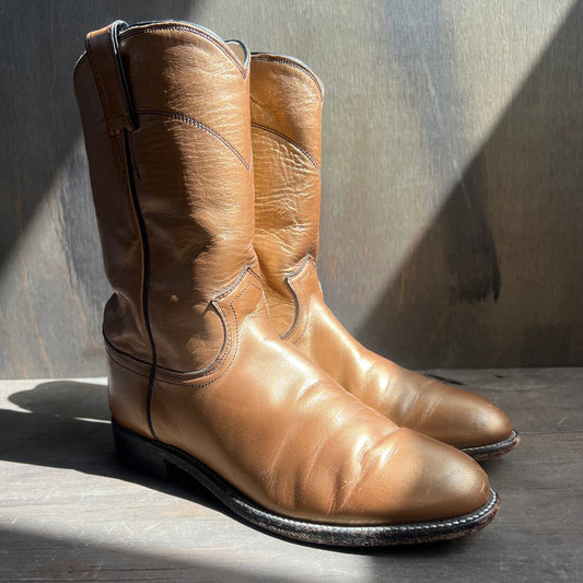 Justin Gold Metallic Roper Boots