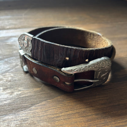 Kids Brown Leather Belt
