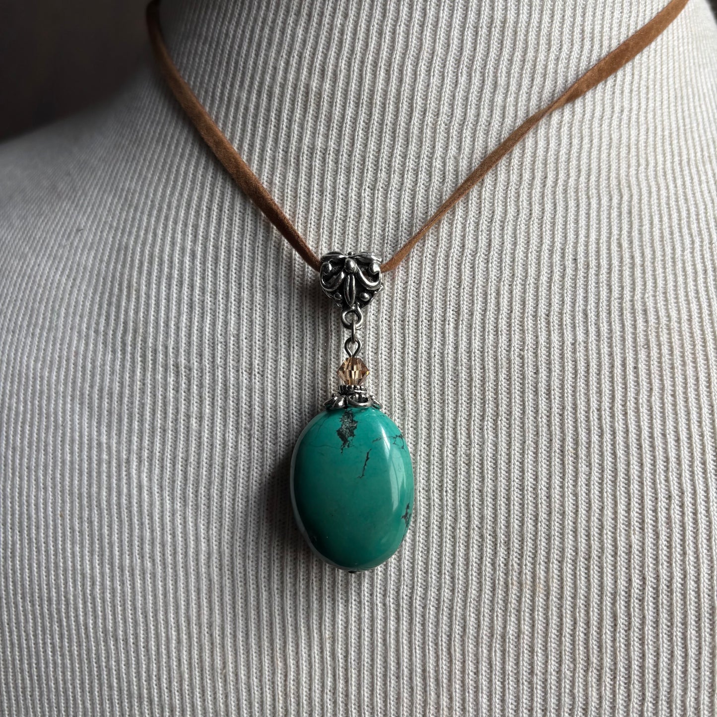 Faux Turquoise Necklace