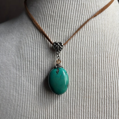 Faux Turquoise Necklace
