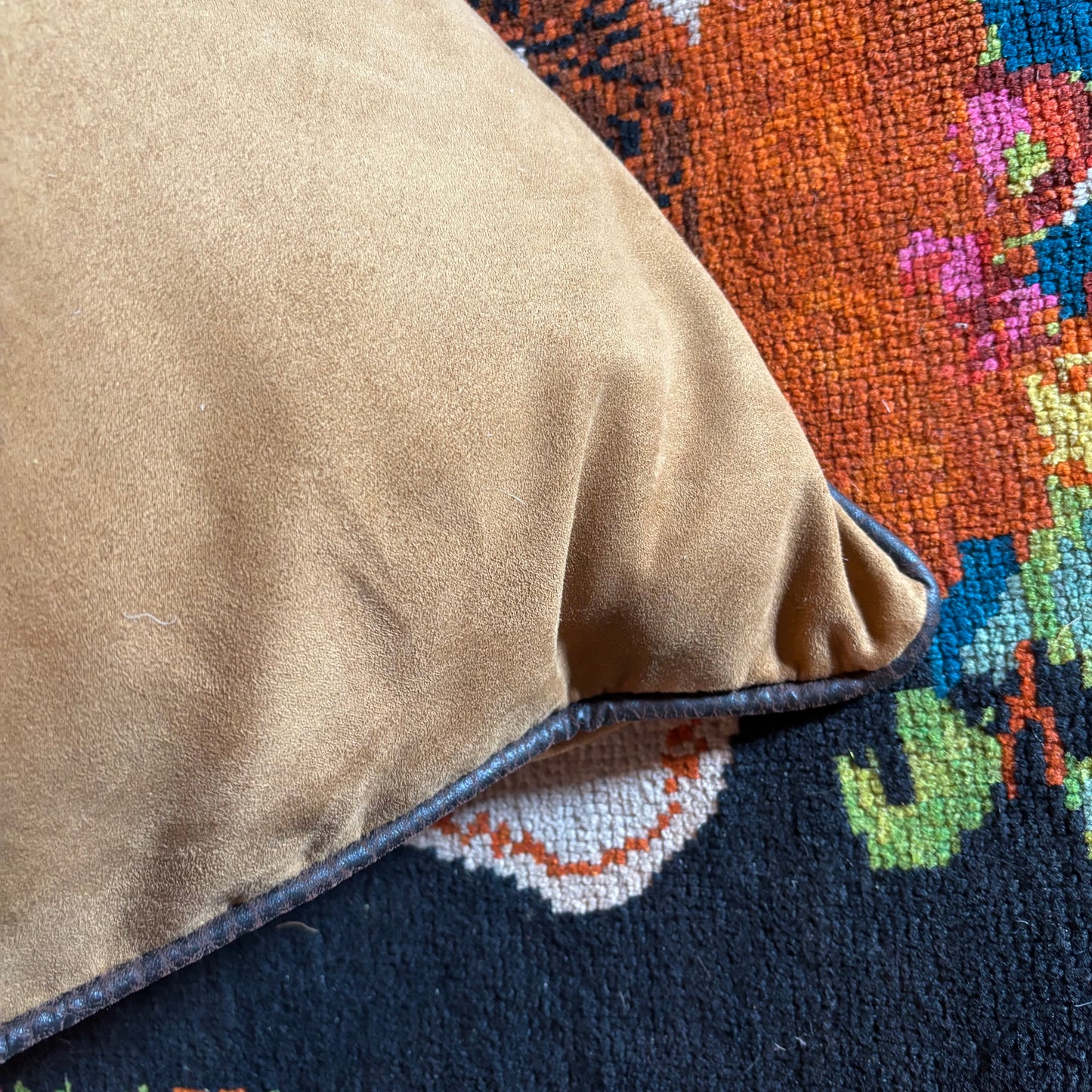 Tan Faux Suede Pillows (Set of 3)