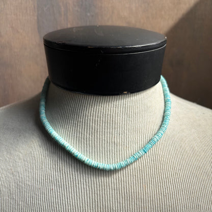 Dyed Blue Shell Necklace