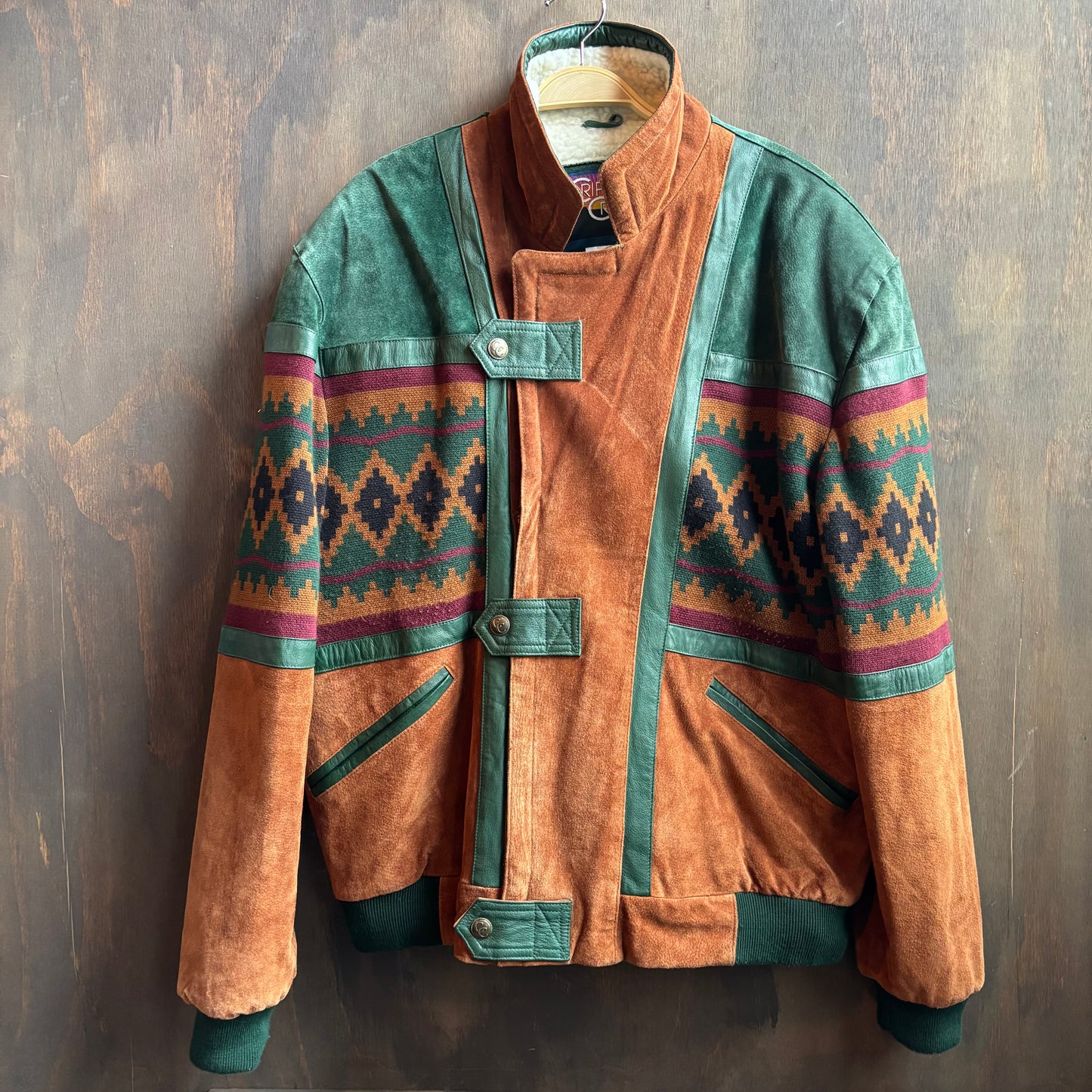 Cripple Creek Suede Bomber Jacket
