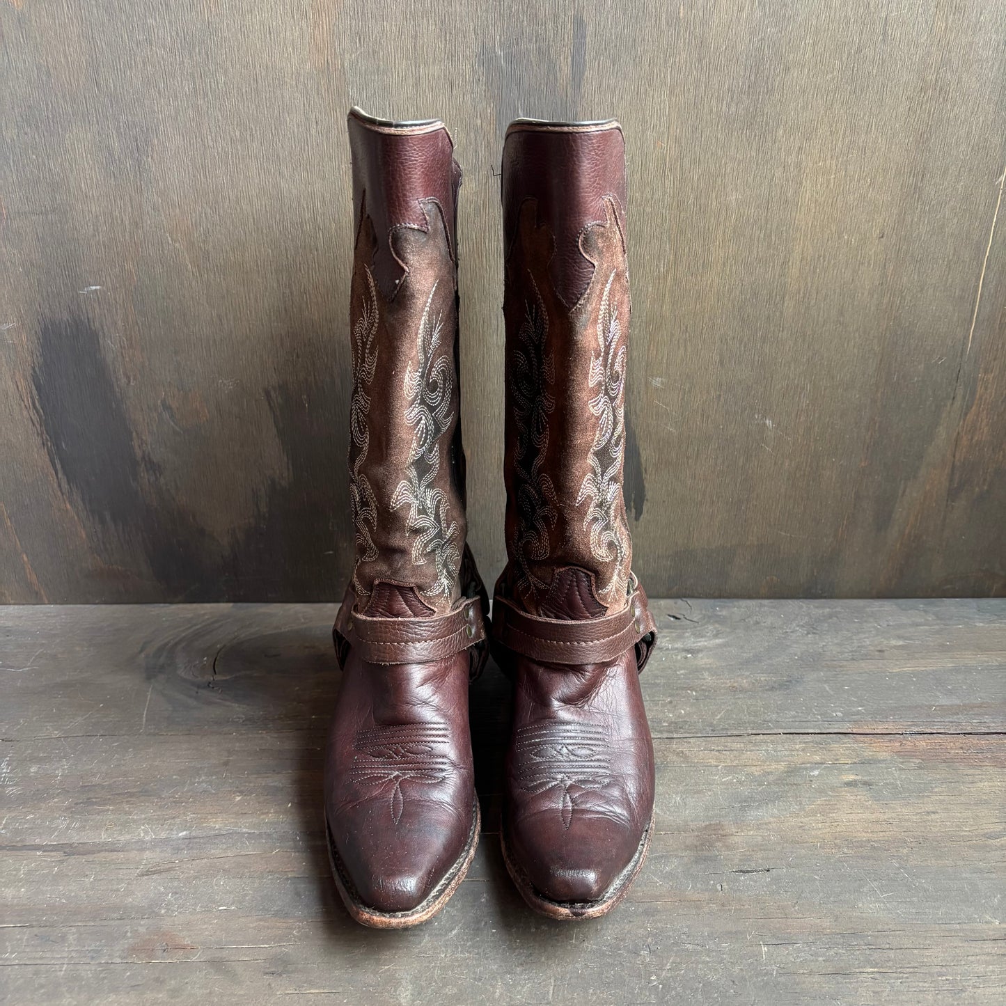 Frye Brown Motorcycle Boots