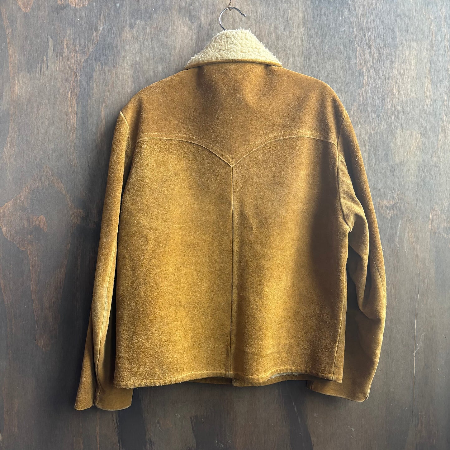 Vintage Sherpa Lined Suede Work Jacket