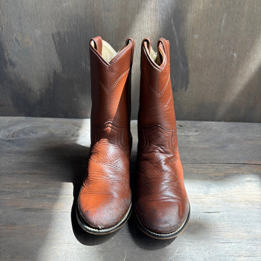 Justin Kids Brown Roper Boots