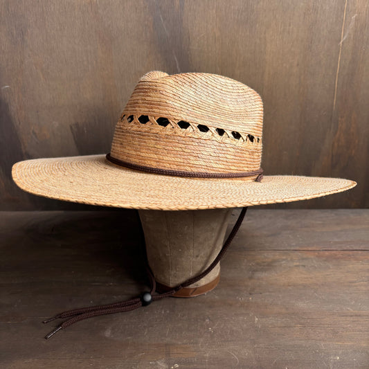 Straw Hat with Chin Strap