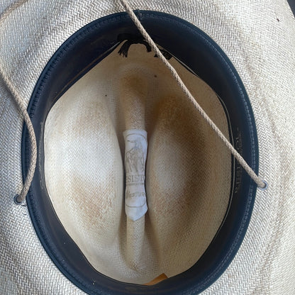 Resistol Straw Hat with Chin Straps