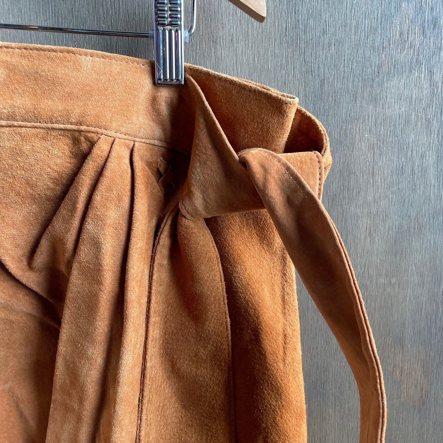 Vintage frontier wear suede skirt