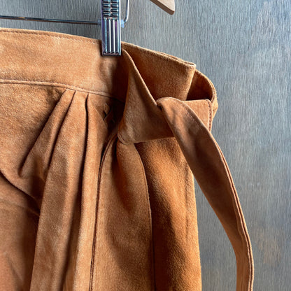 Vintage frontier wear suede skirt