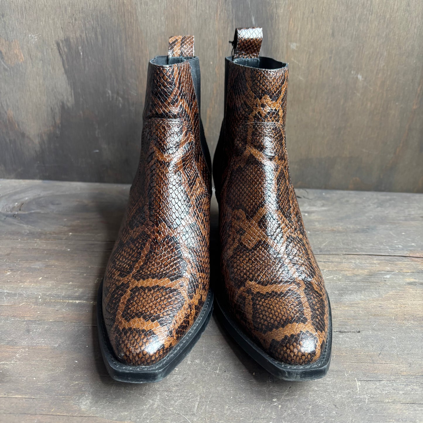 Everlane Faux Reptile Ankle Boot