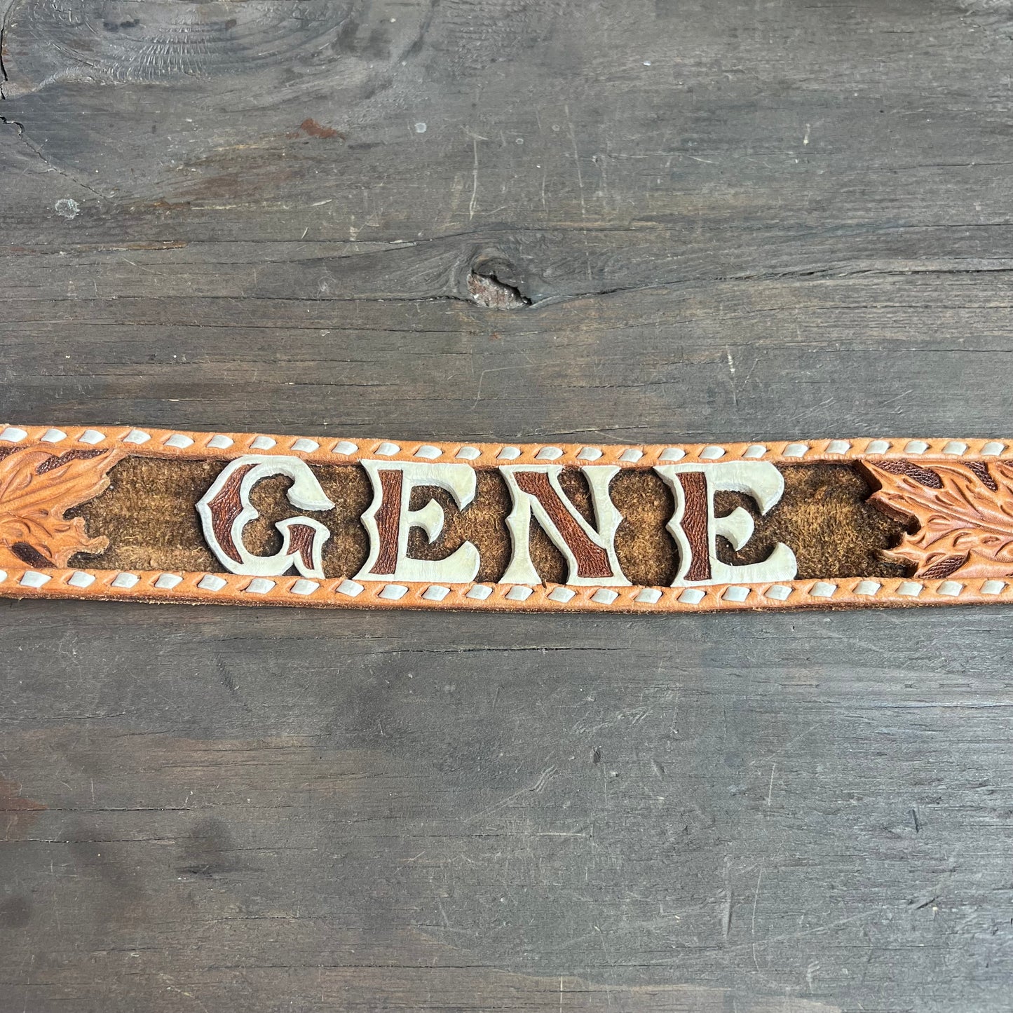 Tooled Leather “Gene” Belt