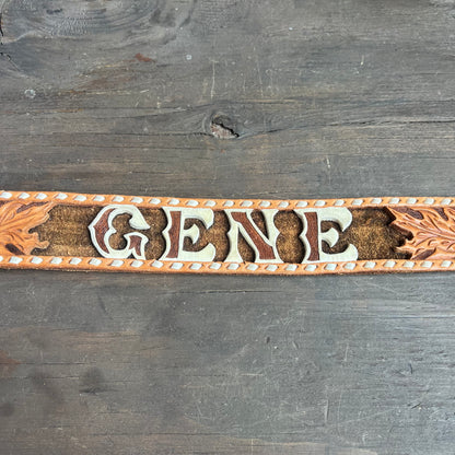 Tooled Leather “Gene” Belt