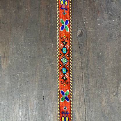 Red Beaded Thunderbird Belt
