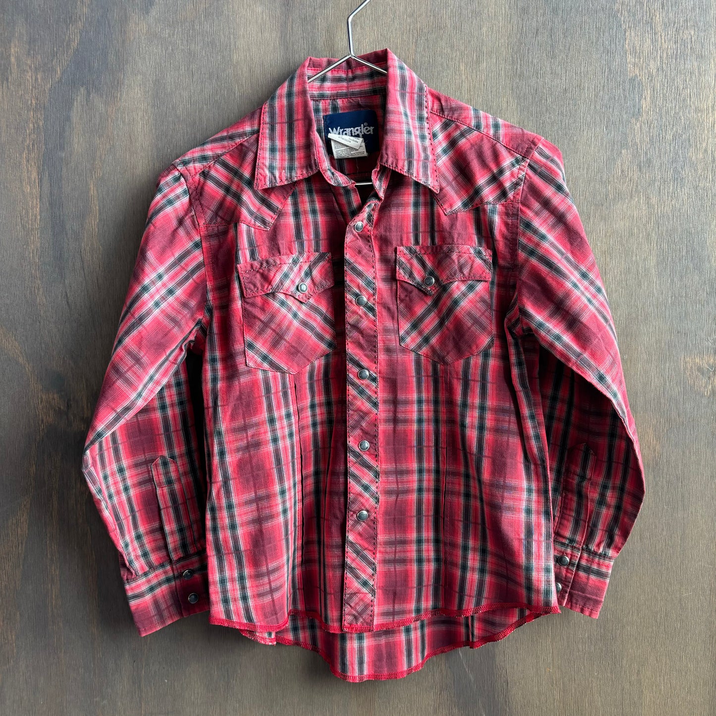 Wrangler Kids Red Button Up