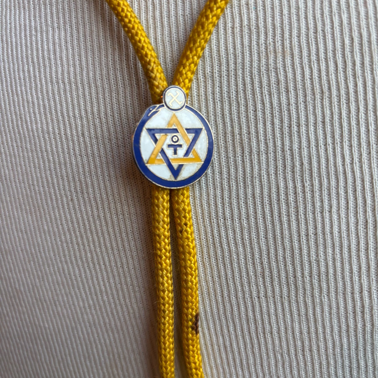 Theosophy Bolo on Yellow Tie
