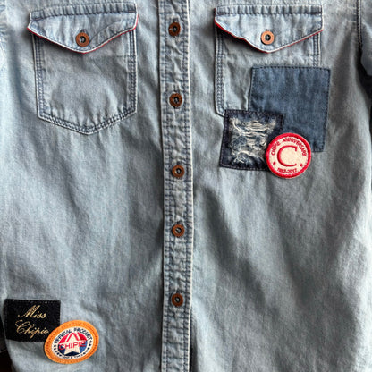 Miss Chipie Kids Denim Button Up