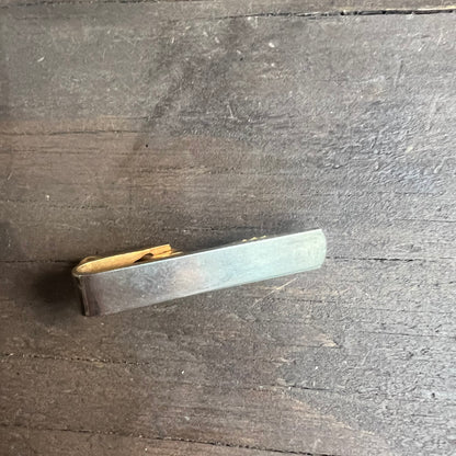 Silver and Gold Colored Tie Clip