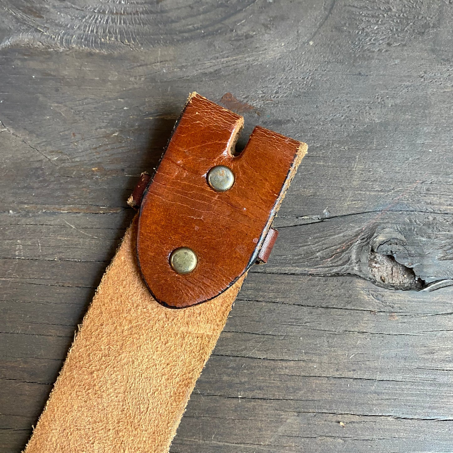 Tooled leather belt with eagles