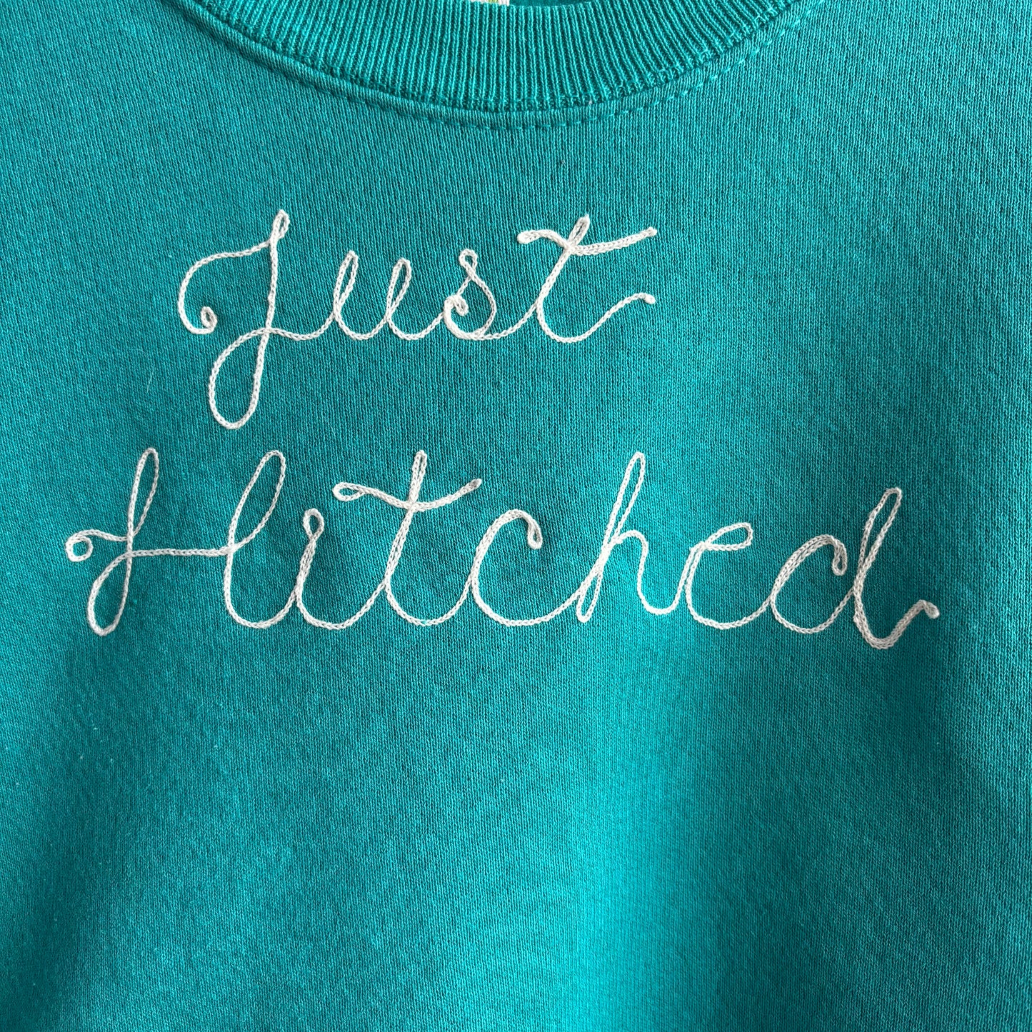 Custom Teal "Gettin Hitched" Sweatshirt