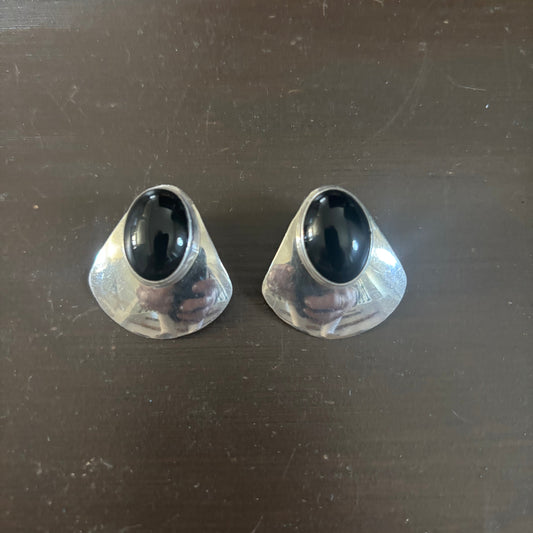 Sterling Silver Opal Earrings