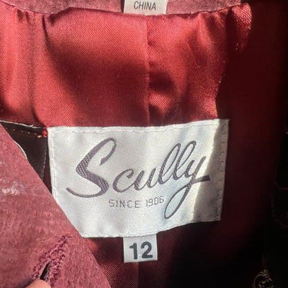 Scully Suede Maroon Jacket