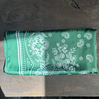 Green Bandana Scarf