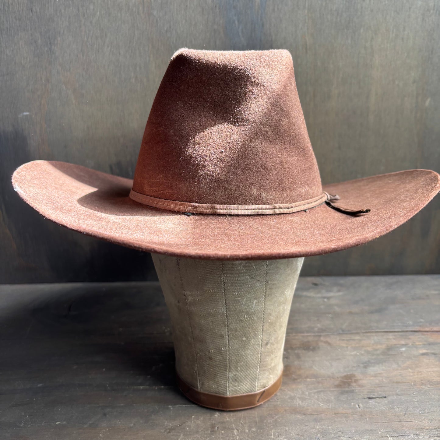 Vintage Brown 3X Hat
