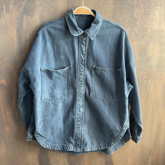Vintage Denim Chore Coat