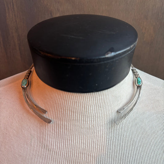 Sterling Turquoise Collar Necklace