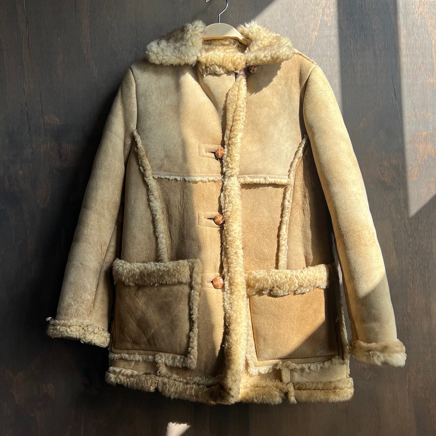 Schott Suede and Fur Lined Winter Coat