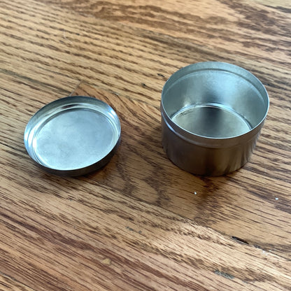 Small metal sunflower container