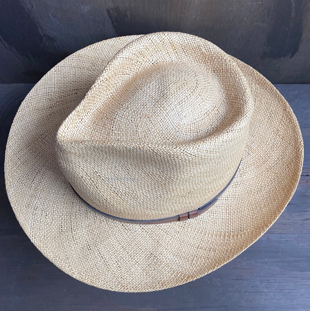 Stetson Straw Hat with Leather Band