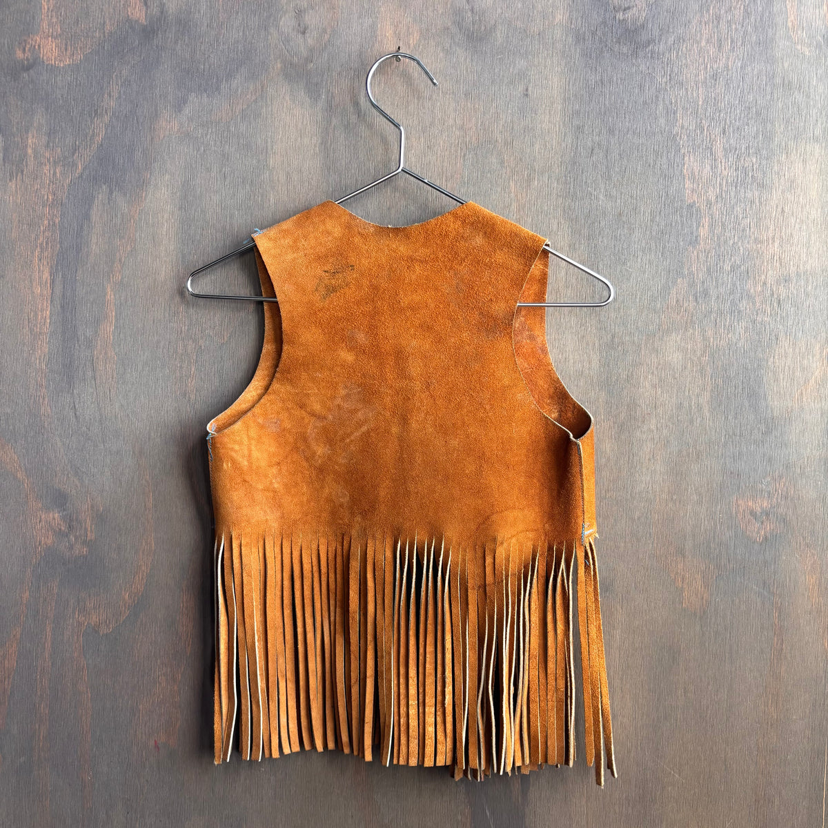 Kids Leather Fringed Vest
