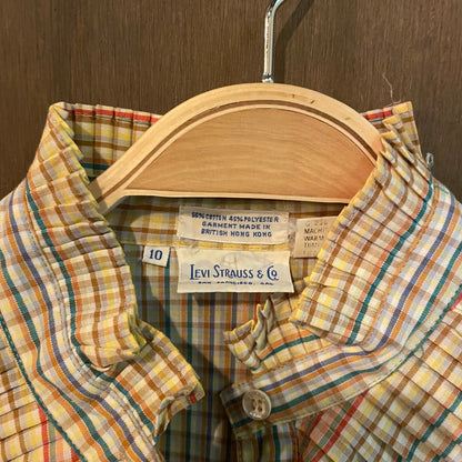 Vintage Levi’s rainbow plaid button down