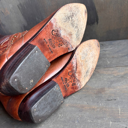 Vintage Circle S Brown Riding Boots